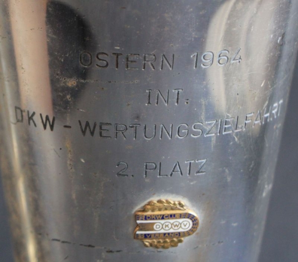 DKW Winner's Cups Scoring Finish and Marburger Hillrace 1960 two cups (6202)
